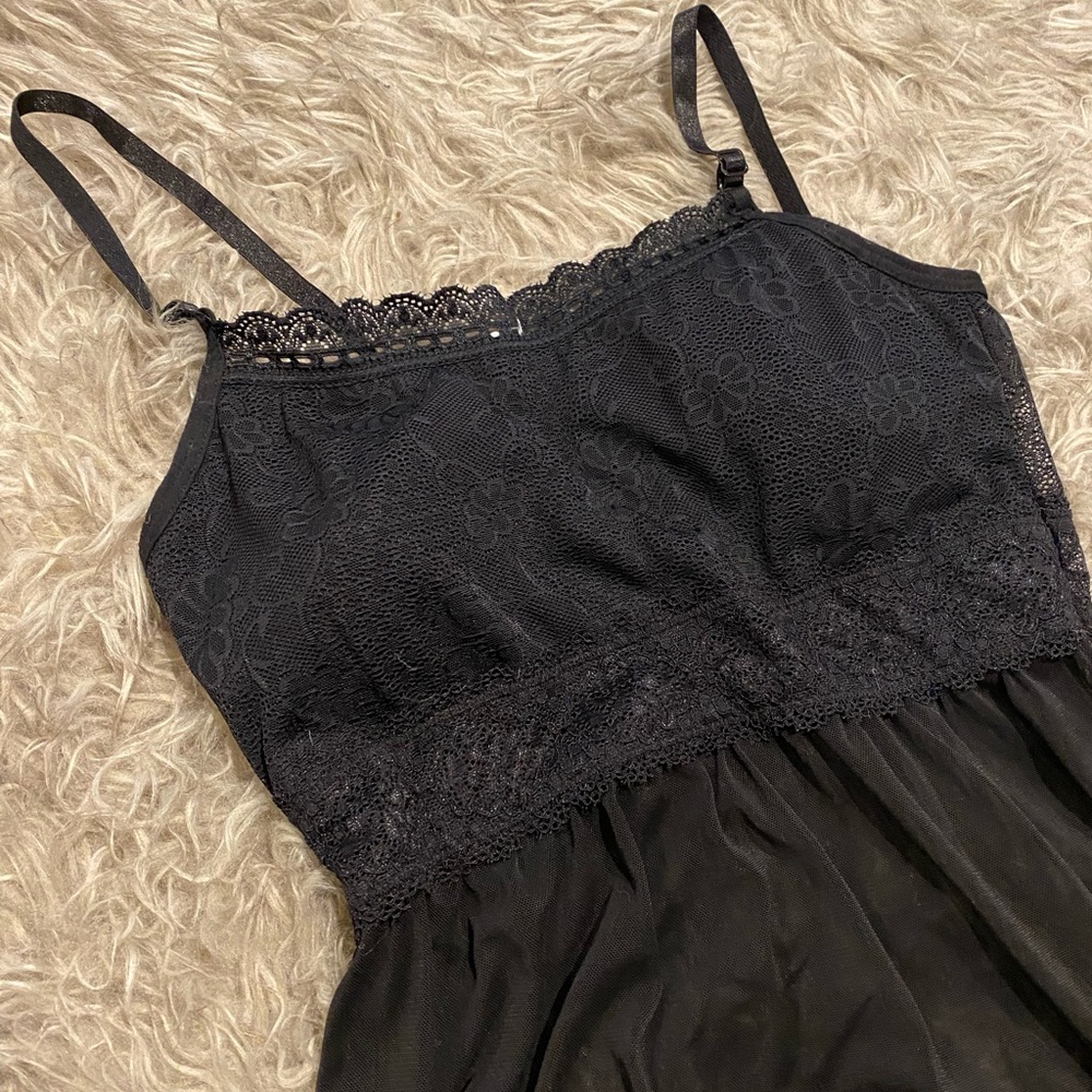 Veil and Lace Night Gown